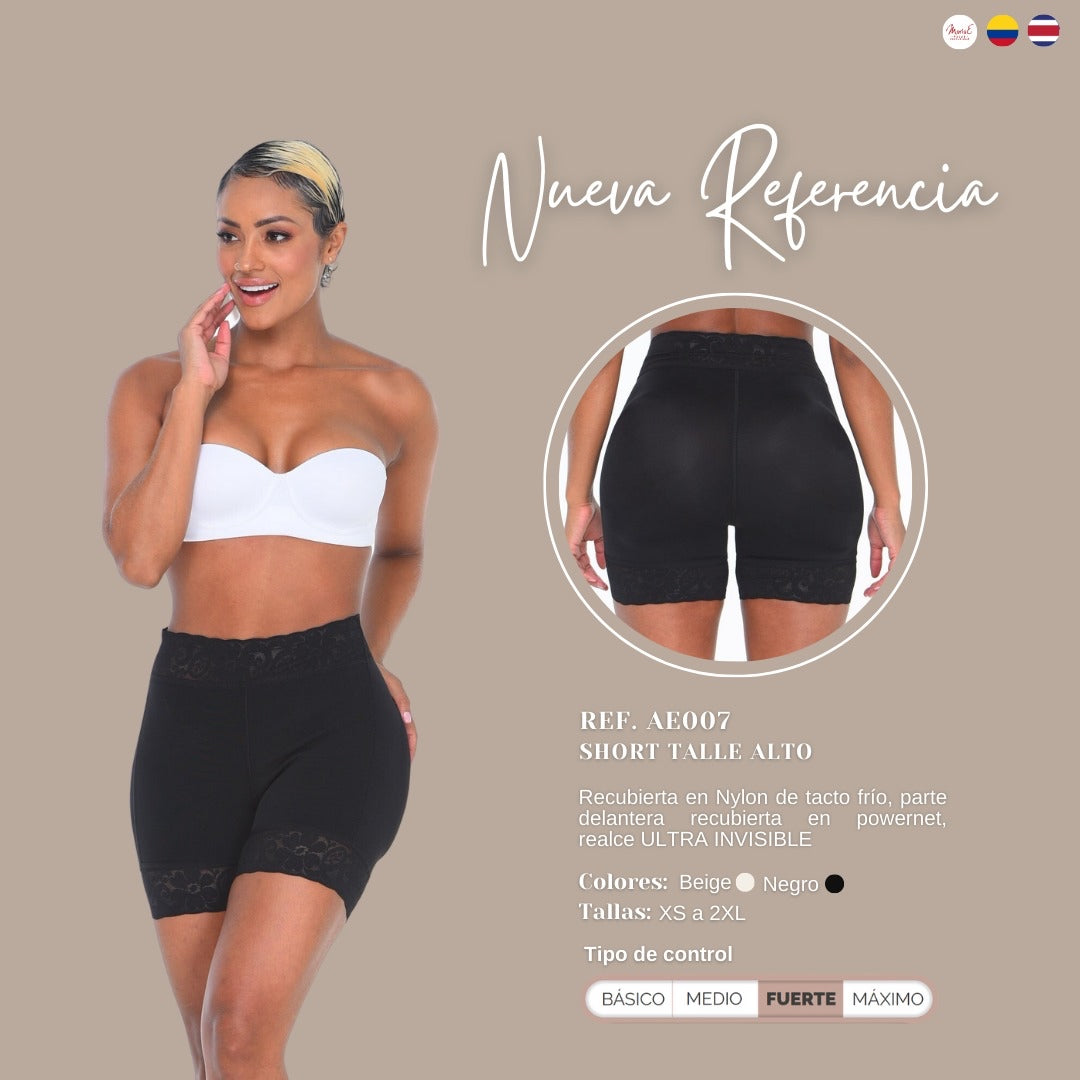 Short Moldeador Con Realce De Cadera | Ref AE007